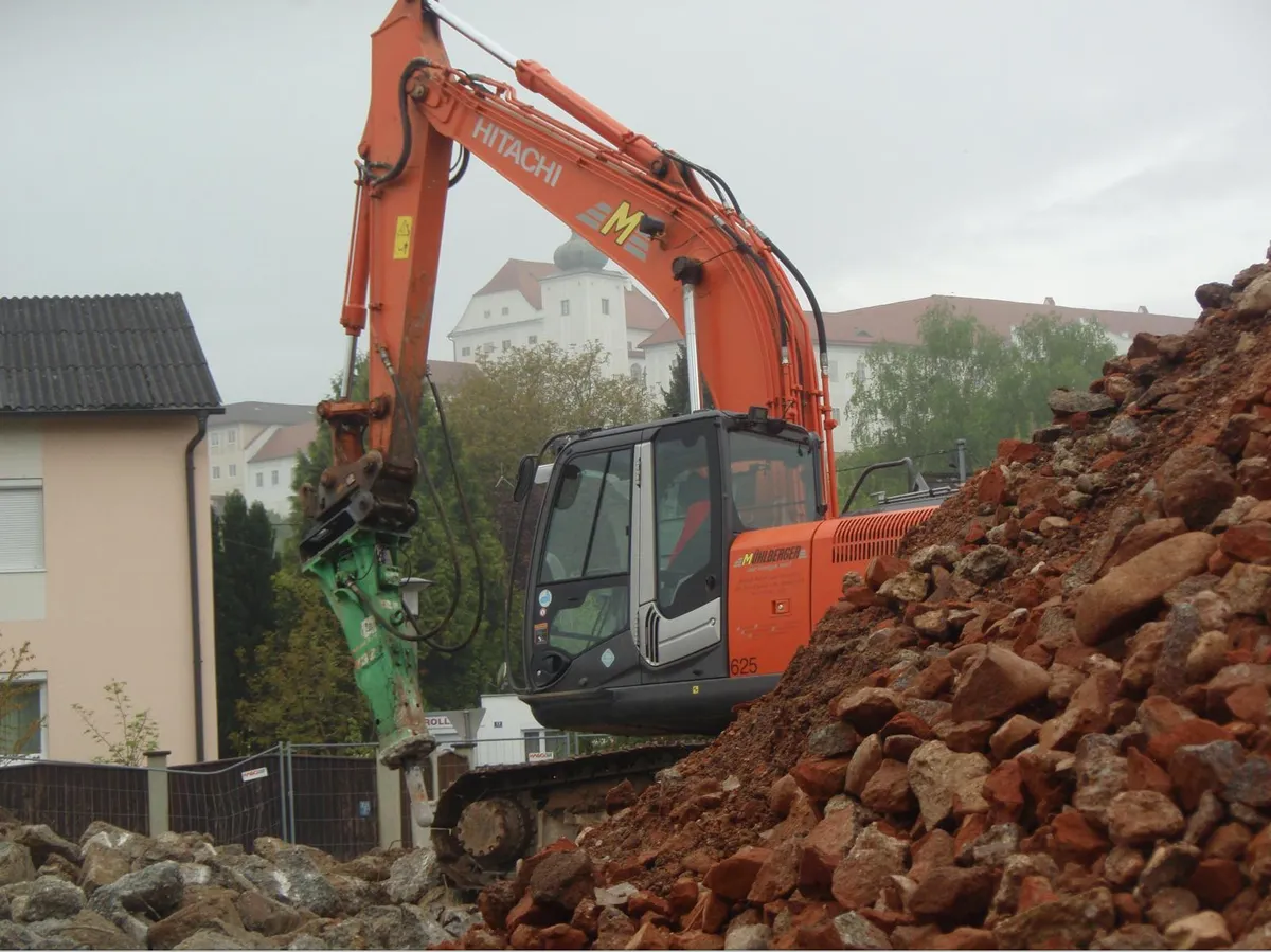 Ziegelbruch und Betonbruch