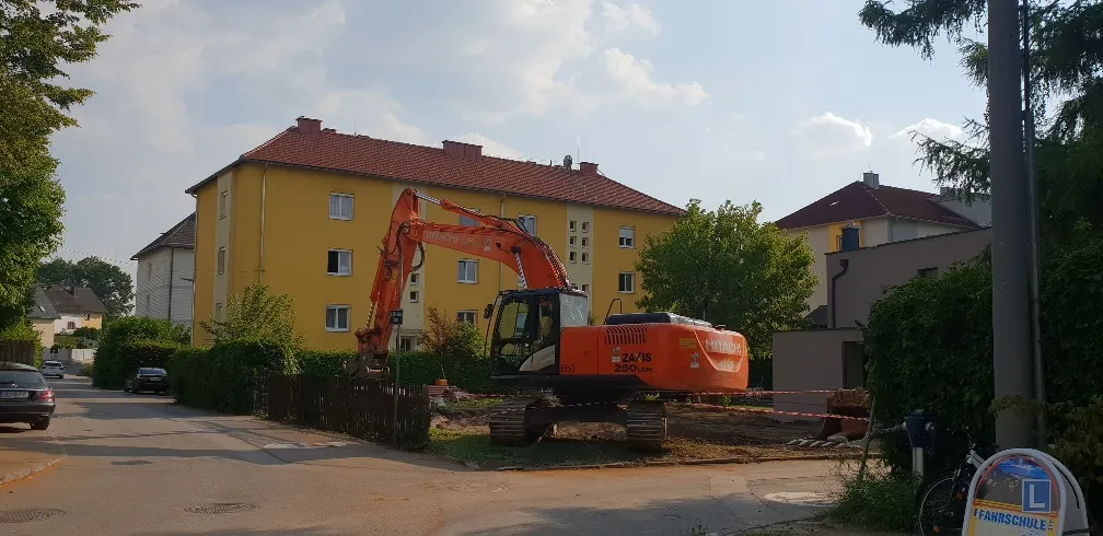 Abbruch eines Einfamilienhauses im Mühlviertel